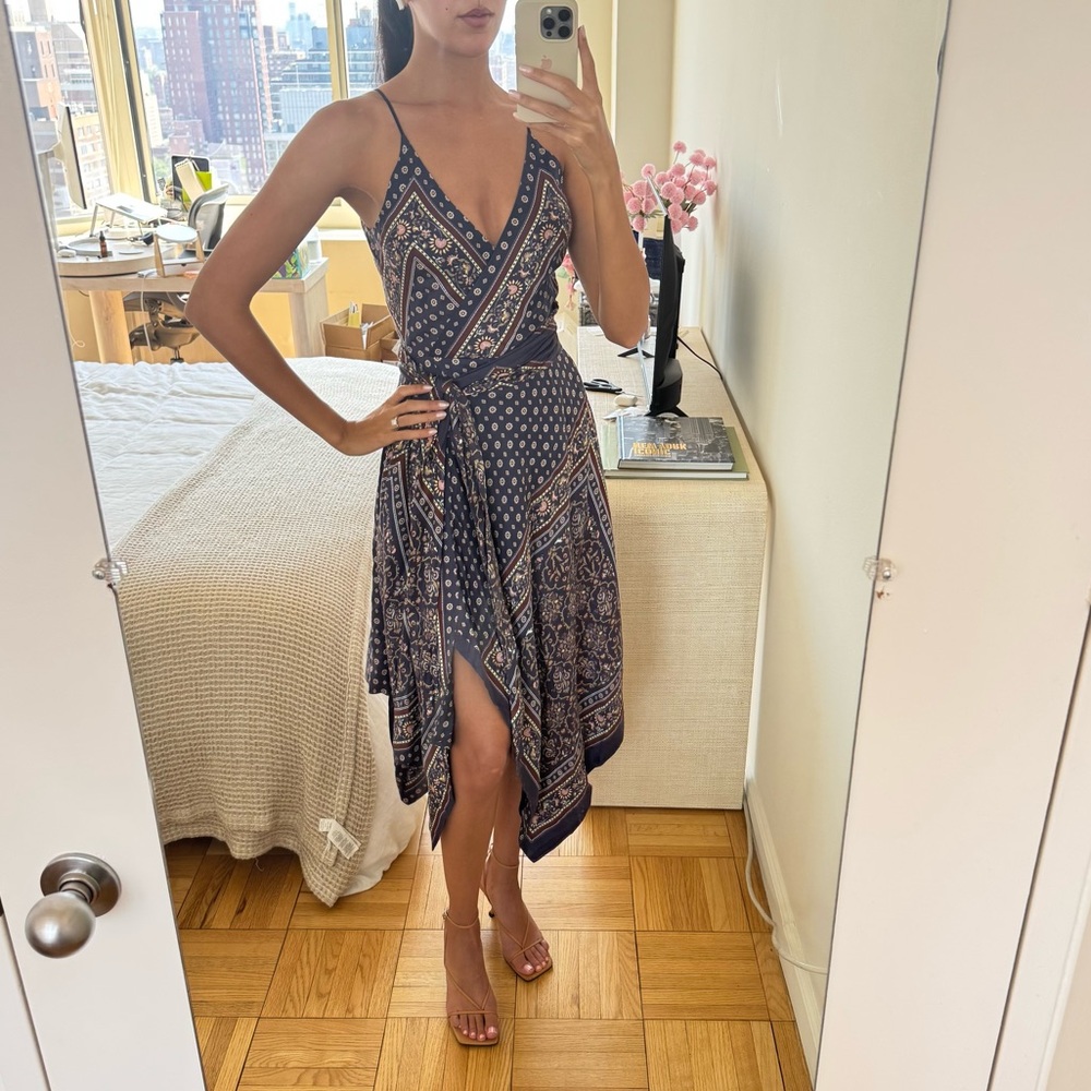 JONATHAN SIMKHAI Scarf Print Wrap Dress - Picture 6 of 13